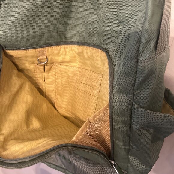 TUMI T-Tech Crossbody Messenger Bag Satchel Carry Green 5120 Preowned Has Wear - Picture 5 of 12